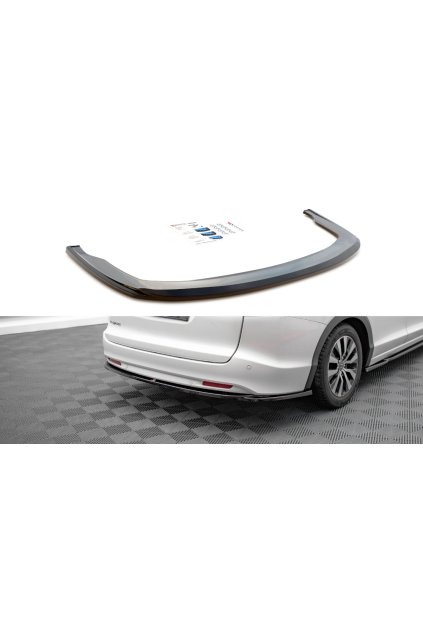 Maxton Design středový spoiler pod zadní nárazník pro Honda Civic Mk9, carbon-Look, Tourer