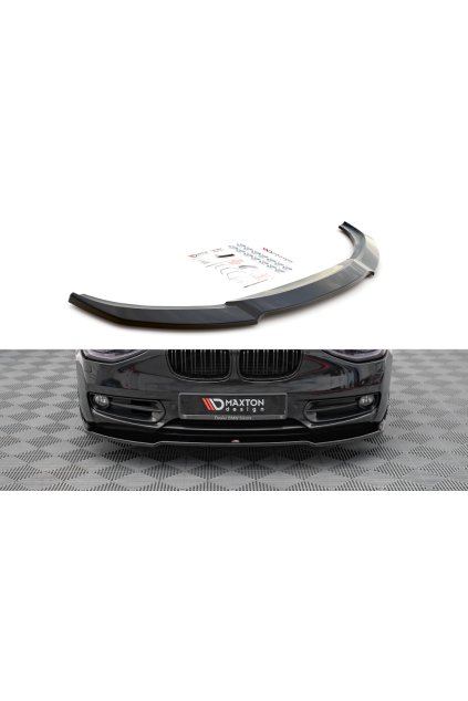 Maxton Design spoiler pod přední nárazník pro BMW řada 1 F20, černý lesklý plast ABS