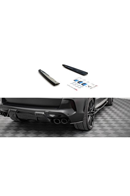 Maxton Design boční difuzory pod zadní nárazník pro BMW X5M G05, carbon-Look