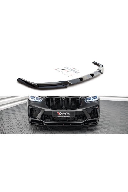 Maxton Design spoiler pod přední nárazník ver.2 pro BMW X5M G05, černý lesklý plast ABS