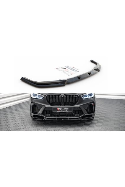 Maxton Design spoiler pod přední nárazník pro BMW X5M G05, carbon-Look
