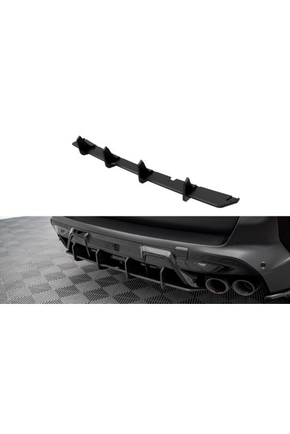 Maxton Design "Street Pro" difuzor zadního nárazníku pro BMW X5M G05, plast ABS bez povrchové úpravy, s červenou linkou