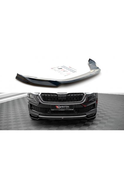 Maxton Design spoiler pod přední nárazník ver.2 pro Škoda Kodiaq Standard, carbon-Look