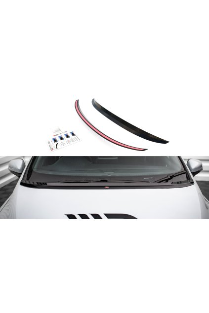 Maxton Design prodloužení kapoty pro Ford Fiesta Mk8, carbon-Look