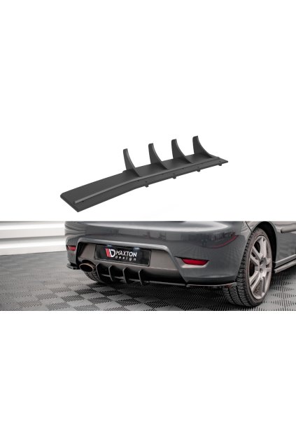 Maxton Design "Street Pro" difuzor zadního nárazníku pro Seat Ibiza Cupra Mk3, plast ABS bez povrchové úpravy