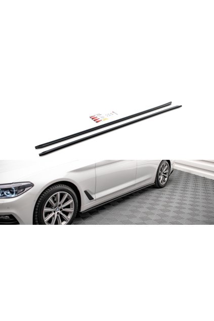 Maxton Design difuzory pod boční prahy pro BMW řada 5 G30, carbon-Look