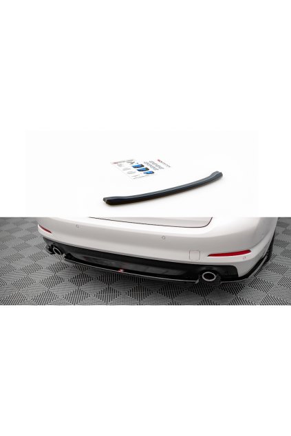 Maxton Design středový spoiler pod zadní nárazník pro BMW řada 5 G30, černý lesklý plast ABS