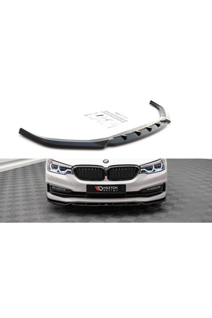Maxton Design spoiler pod přední nárazník ver.2 pro BMW řada 5 G30, černý lesklý plast ABS