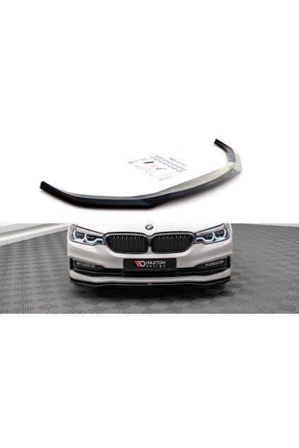 Maxton Design spoiler pod přední nárazník pro BMW řada 5 G30, černý lesklý plast ABS