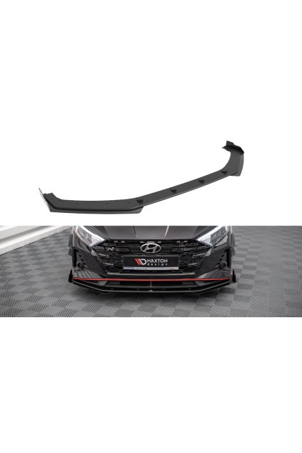 Maxton Design "Street Pro" spoiler pod přední nárazník s křidélky ver.1 pro Hyundai i20 N Mk3, plast ABS bez povrchové úpravy