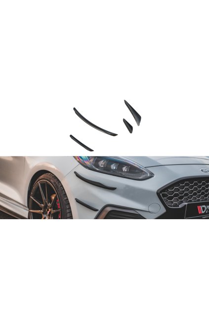 Maxton Design přítlačná křidélka předního nárazníku ver.3 pro Ford Fiesta ST Mk8