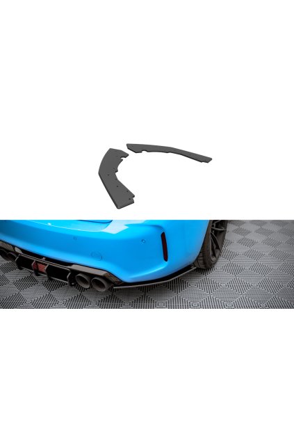 Maxton Design "Street Pro" boční difuzory pod zadní nárazník pro BMW M2 F87, plast ABS bez povrchové úpravy