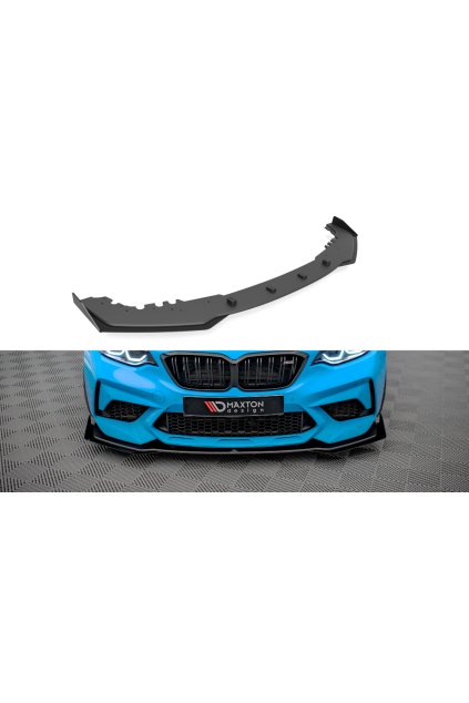 Maxton Design "Street Pro" spoiler pod přední nárazník s křidélky ver.1 pro BMW M2 F87, plast ABS bez povrchové úpravy