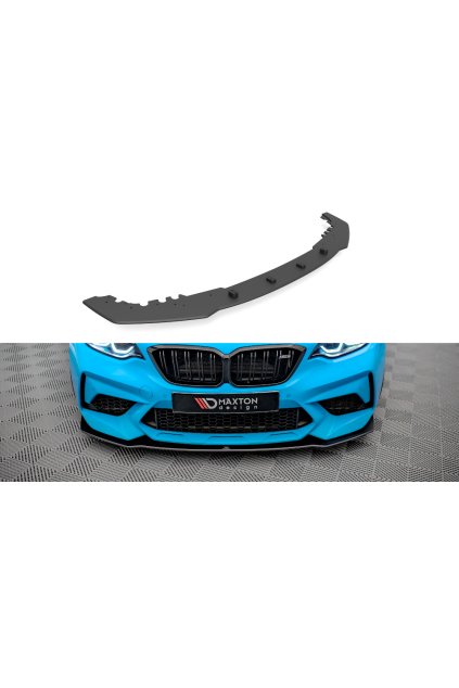 Maxton Design "Street Pro" spoiler pod přední nárazník pro BMW M2 F87, plast ABS bez povrchové úpravy, s červenou linkou