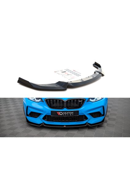 Maxton Design spoiler pod přední nárazník ver.2 pro BMW M2 F87, carbon-Look, pro verzi Competition
