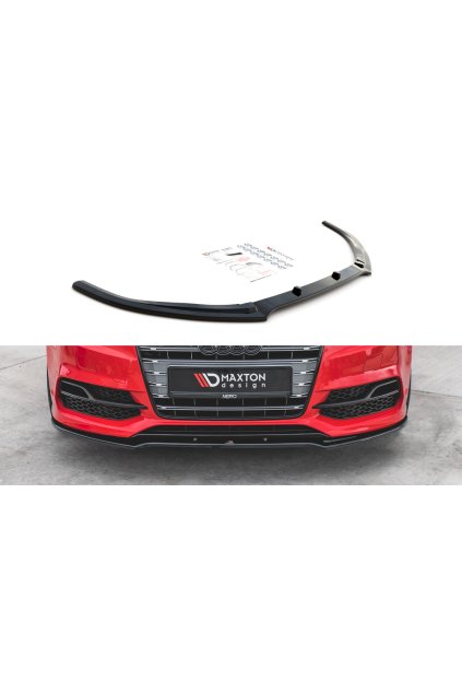 Maxton Design spoiler pod přední nárazník ver.2 pro Audi S3 8V, carbon-Look
