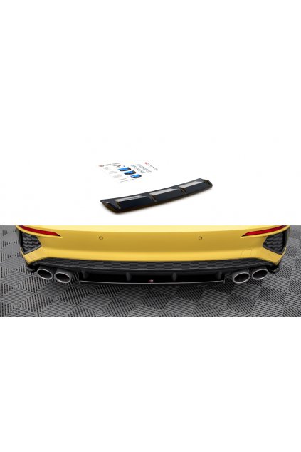 Maxton Design středový spoiler pod zadní nárazník pro Audi S3 8Y Sedan, carbon-Look