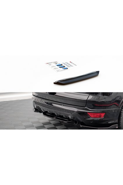 Maxton Design středový spoiler pod zadní nárazník pro Ford Escape MK3 ST-Line, černý lesklý plast ABS
