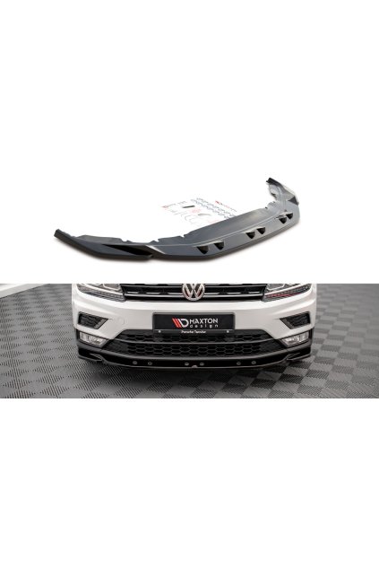 Maxton Design spoiler pod přední nárazník pro Volkswagen Tiguan MK2 Standard, carbon-Look