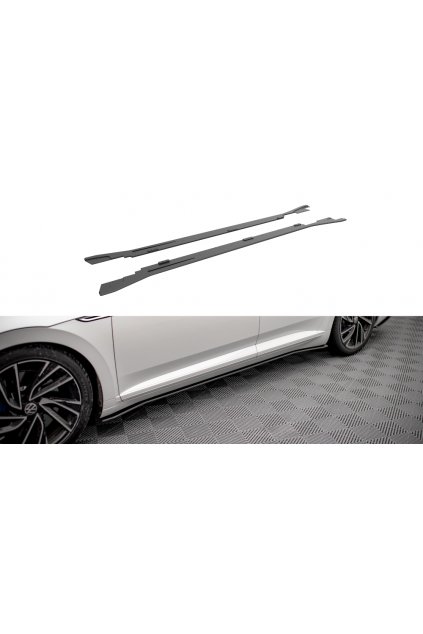 Maxton Design "Street Pro" difuzory pod boční prahy ver.2 pro Volkswagen Arteon R, plast ABS bez povrchové úpravy