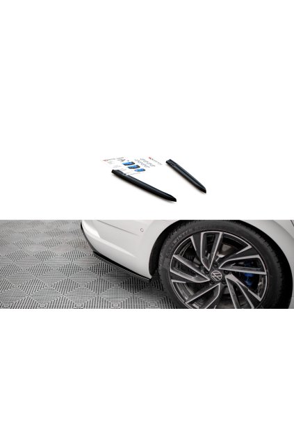 Maxton Design boční difuzory pod zadní nárazník pro Volkswagen Arteon R, černý lesklý plast ABS