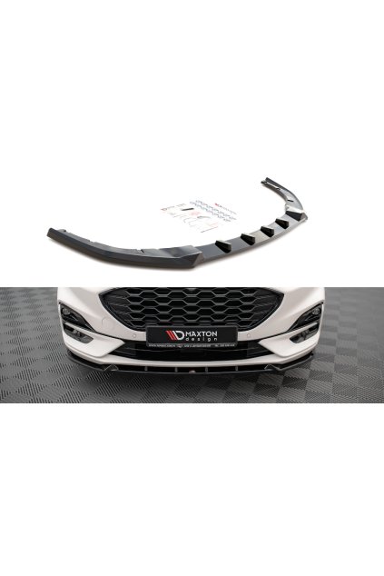 Maxton Design spoiler pod přední nárazník pro Ford Kuga Mk3 ST-Line, carbon-Look