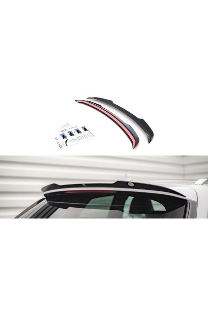 Maxton Design prodloužení spoileru pro Audi Q3 8U Facelift S-Line, carbon-Look