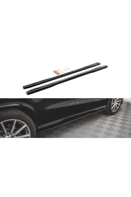 Maxton Design difuzory pod boční prahy pro Mercedes GLE Coupe C292, plast ABS bez povrchové úpravy, Coupe 63 AMG