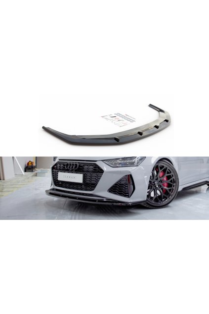 Maxton Design spoiler pod přední nárazník ver.2 pro Audi RS7 C8, carbon-Look