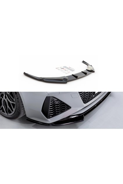 Maxton Design spoiler pod přední nárazník ver.1 pro Audi RS7 C8, carbon-Look