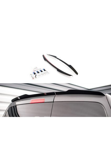 Maxton Design prodloužení spoileru pro Volkswagen Caddy Mk3 Facelift, carbon-Look