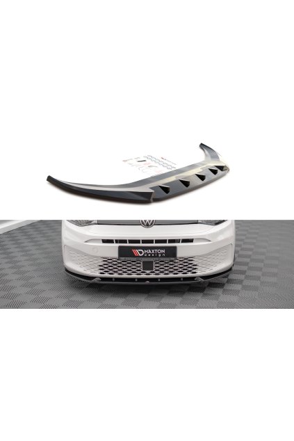 Maxton Design spoiler pod přední nárazník ver.2 pro Volkswagen Caddy Mk5, carbon-Look