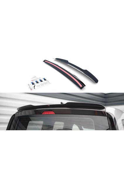 Maxton Design prodloužení spoileru pro Volkswagen Caddy Mk5, carbon-Look