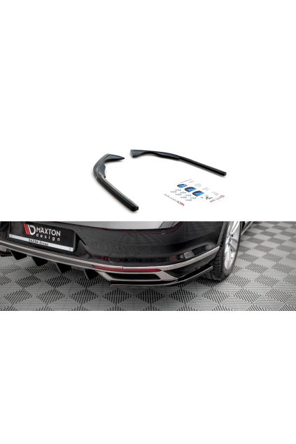 Maxton Design boční difuzory pod zadní nárazník pro Volkswagen Passat Mk8 (B8) Facelift, carbon-Look
