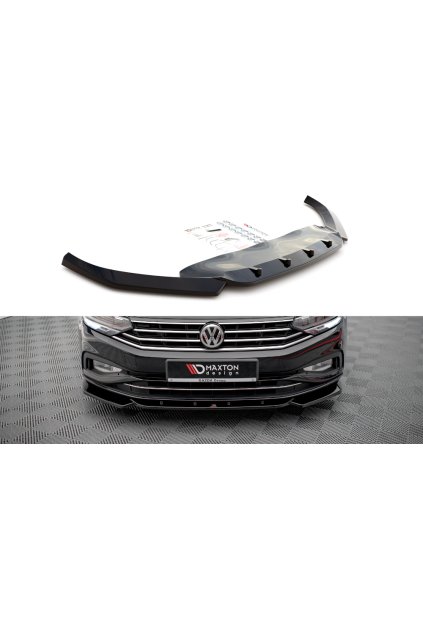 Maxton Design spoiler pod přední nárazník pro Volkswagen Passat Mk8 (B8) Facelift, carbon-Look
