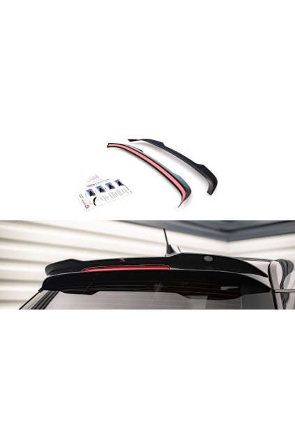 Maxton Design prodloužení spoileru pro BMW i3 Mk1 Facelift, černý lesklý plast ABS