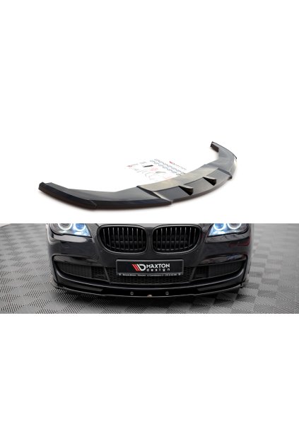 Maxton Design spoiler pod přední nárazník pro BMW řada 7 F01 /M-Pack, carbon-Look