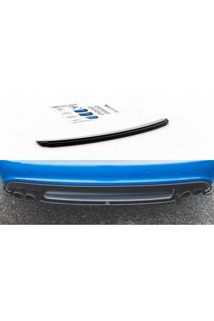 Maxton Design středový spoiler zadního nárazníku pro Audi S4 B8, carbon-Look