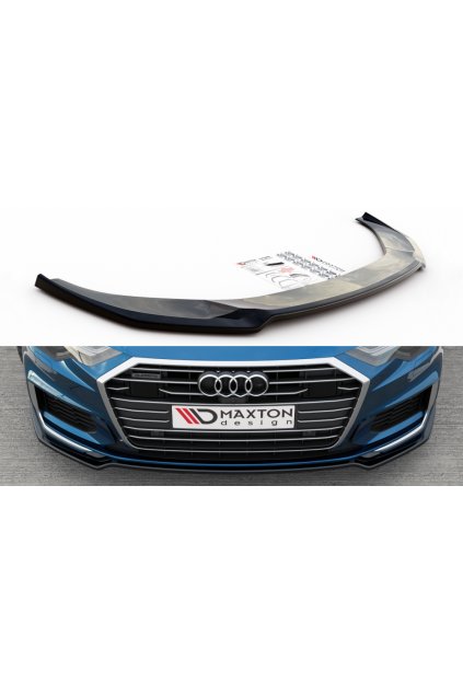 Maxton Design spoiler pod přední nárazník ver.1 pro Audi S6 C8, carbon-Look