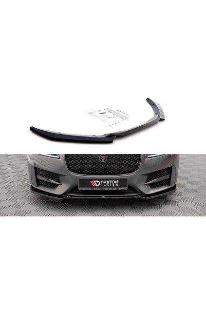 Maxton Design spoiler pod přední nárazník pro Jaguar XF Mk2 /R-Sport, carbon-Look
