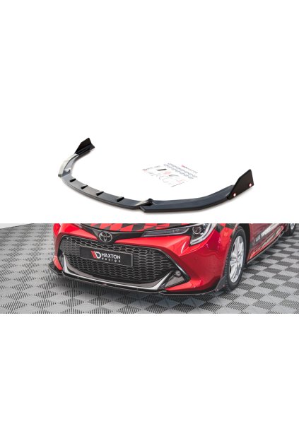 Maxton Design spoiler pod přední nárazník s křidélky ver.1 pro Toyota Corolla XII GR Sports /Hatchback, plast ABS bez povrchové úpravy