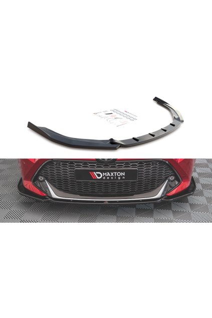 Maxton Design spoiler pod přední nárazník pro Toyota Corolla XII GR Sports /Hatchback, carbon-Look