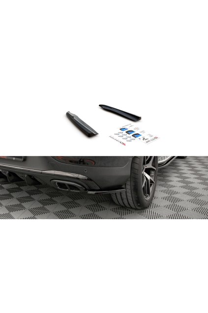 Maxton Design boční difuzory pod zadní nárazník pro Mercedes GLC Coupe/C253 Facelift /AMG- Line, carbon-Look