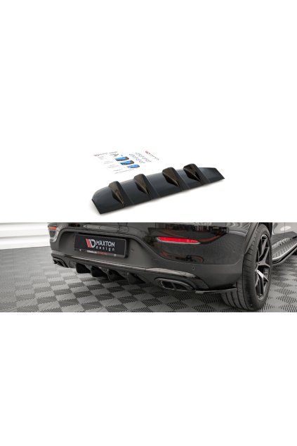 Maxton Design vložka zadního nárazníku pro Mercedes GLC Coupe/C253 Facelift /AMG- Line, carbon-Look