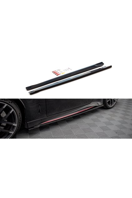 Maxton Design difuzory pod boční prahy pro Nissan 370Z Nismo, carbon-Look