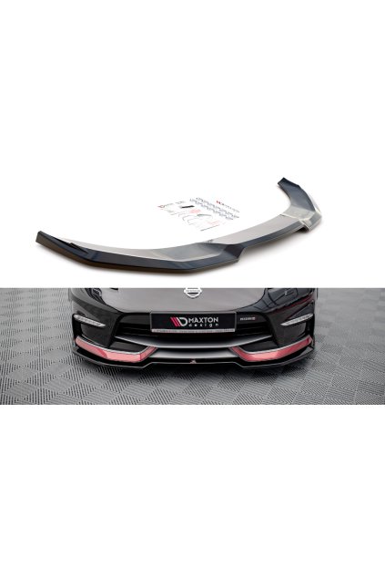 Maxton Design spoiler pod přední nárazník ver.3 pro Nissan 370Z Nismo, carbon-Look