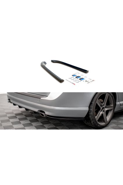 Maxton Design boční difuzory pod zadní nárazník pro Volvo V70 Mk3, carbon-Look