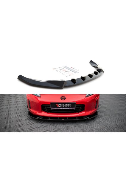 Maxton Design spoiler pod přední nárazník ver.3 pro Nissan 370Z Facelift, carbon-Look