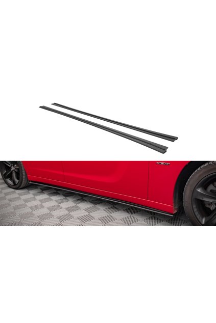 Maxton Design "Street Pro" difuzory pod boční prahy pro Dodge Charger Mk7 Facelift RT, plast ABS bez povrchové úpravy