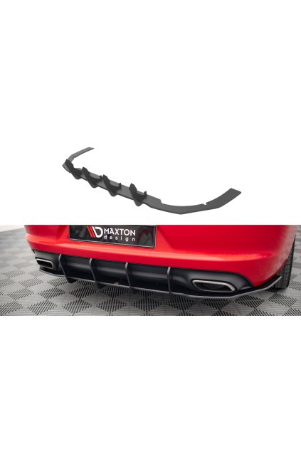 Maxton Design "Street Pro" difuzor zadního nárazníku pro Dodge Charger Mk7 Facelift RT, plast ABS bez povrchové úpravy, s červenou linkou